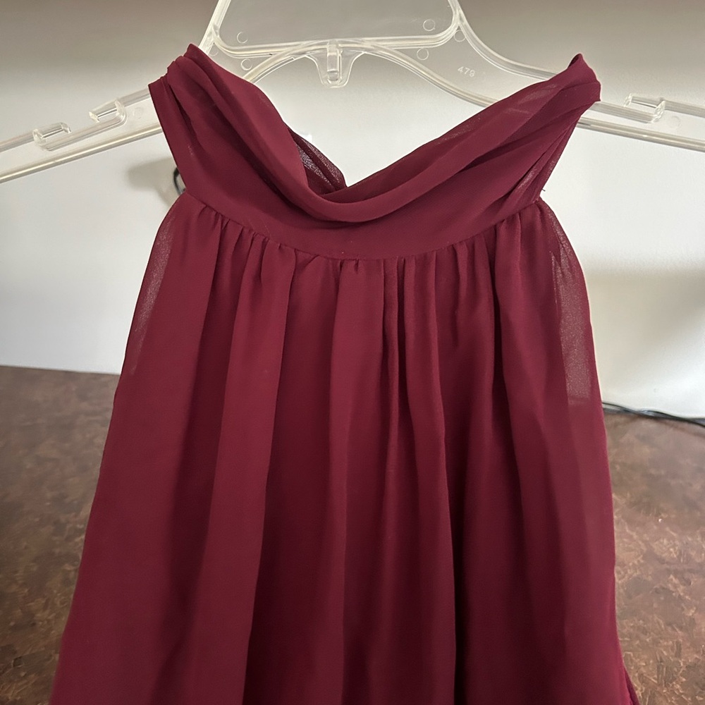 Burgundy Lefkoff Gown- Size 22 , Pre-owned Perfect for Prom or formal